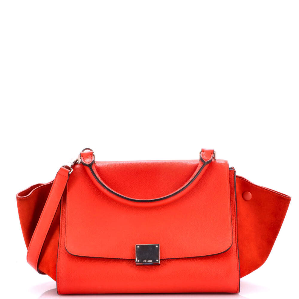 Celine Small Tricolor Trapeze Bag Leather